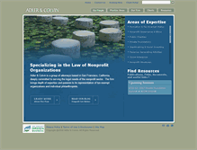 Tablet Screenshot of adlercolvin.com